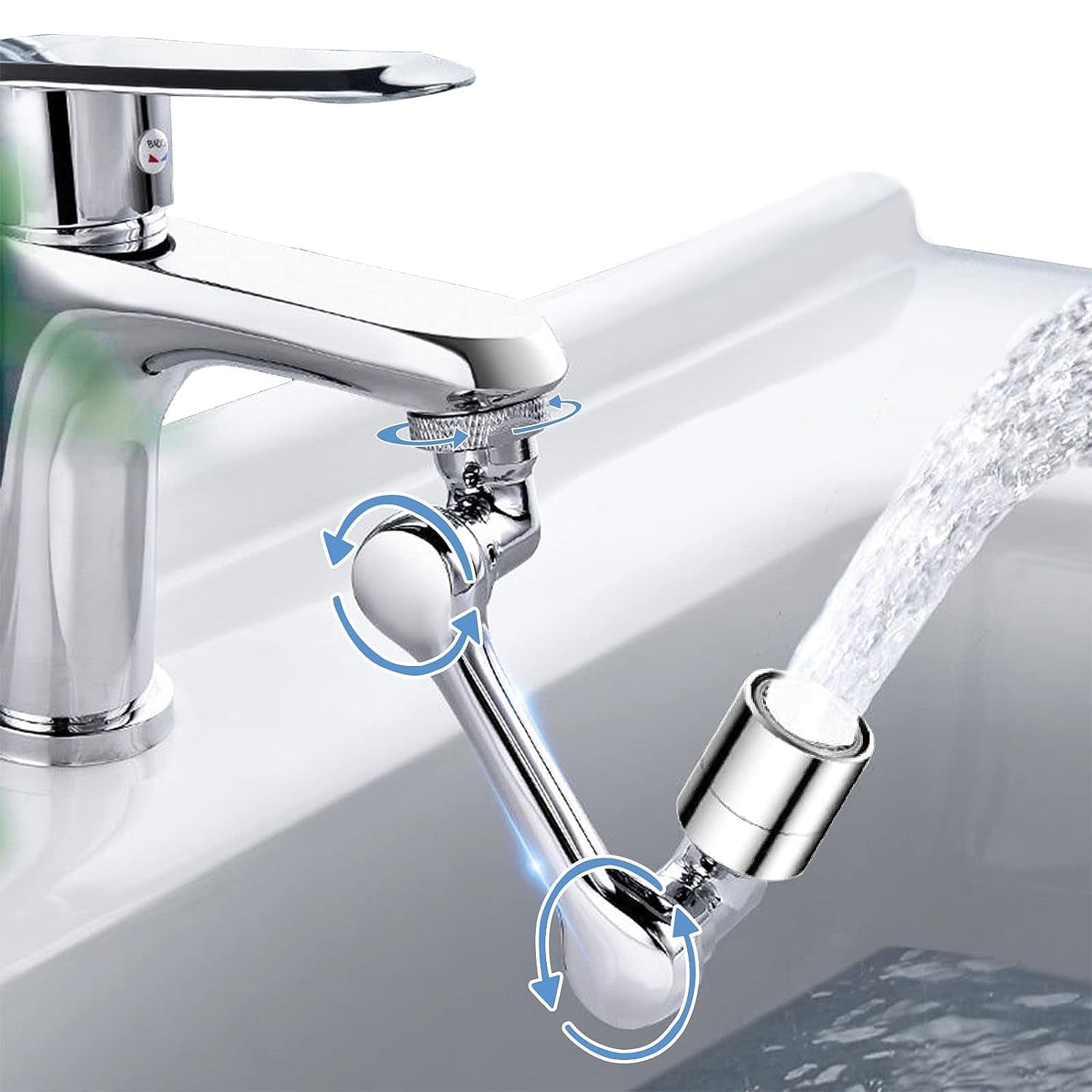 Flexible Faucet Splash Head Extender Aerator, Universal Splash Filter Faucet Sprayer (1 Set) Flexible Faucet Splash Head Extender Aerator, Universal Splash Filter Faucet Sprayer (1 Set)
